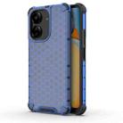 For  Redmi 13C 4G Shockproof Honeycomb Phone Case(Blue) - 1