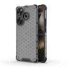 For Xiaomi Redmi Turbo 3 Shockproof Honeycomb Phone Case(Black) - 1