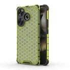 For Xiaomi Redmi Turbo 3 Shockproof Honeycomb Phone Case(Green) - 1