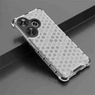 For Xiaomi Poco F6 Shockproof Honeycomb Phone Case(White) - 2