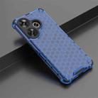 For Xiaomi Poco F6 Shockproof Honeycomb Phone Case(Blue) - 2