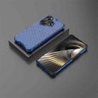 For Xiaomi Poco F6 Shockproof Honeycomb Phone Case(Blue) - 3