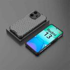 For Redmi 13 4G Shockproof Honeycomb Phone Case(Black) - 3