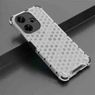 For Redmi 13 4G Shockproof Honeycomb Phone Case(White) - 2