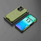 For Redmi 13 4G Shockproof Honeycomb Phone Case(Green) - 3