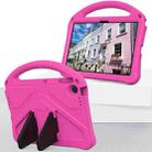 For Lenovo Tab K10 Gen 2 / WiFi 2025 EVA Shockproof Tablet Case with Holder(Rose Red) - 2