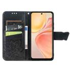 for infinix Smart 9 Butterfly Love Flower Embossed Leather Phone Case(Black) - 3