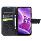 For Nokia G42 Butterfly Love Flower Embossed Leather Phone Case(Black) - 3