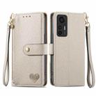 For Xiaomi 12 Lite Love Zipper Lanyard Leather Phone Case(Gray) - 1