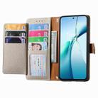 For Xiaomi Redmi Note 14 5G Love Zipper Lanyard Leather Phone Case(Gray) - 3