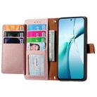 For Xiaomi 15 Love Zipper Lanyard Leather Phone Case(Pink) - 3