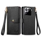 For Xiaomi 15 Pro Love Zipper Lanyard Leather Phone Case(Black) - 2