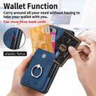 For OPPO A79 5G Retro Skin-feel Ring Multi-card Wallet Phone Case(Blue) - 3