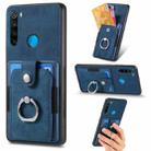 For Xiaomi Redmi Note 8 2021 Retro Skin-feel Ring Card Wallet Phone Case(Blue) - 1