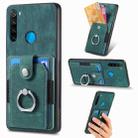 For Xiaomi Redmi Note 8 2021 Retro Skin-feel Ring Card Wallet Phone Case(Green) - 1