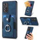 For Xiaomi Redmi Note 11 Pro+ Retro Skin-feel Ring Card Wallet Phone Case(Blue) - 1
