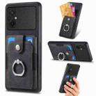 For Xiaomi Poco M5 4G Retro Skin-feel Ring Card Wallet Phone Case(Black) - 1