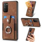 For Xiaomi Poco M3 Retro Skin-feel Ring Card Wallet Phone Case(Brown) - 1