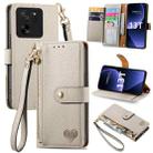 For Xiaomi Redmi K60 Ultra Love Zipper Lanyard Leather Phone Case(White) - 1