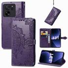 For Xiaomi Redmi K60 Ultra Mandala Flower Embossed Leather Phone Case(Purple) - 1