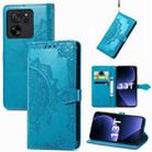 For Xiaomi Redmi K60 Ultra Mandala Flower Embossed Leather Phone Case(Blue) - 1