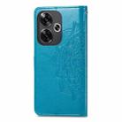 For Xiaomi Redmi Turbo 3 5G Mandala Flower Embossed Leather Phone Case(Blue) - 3