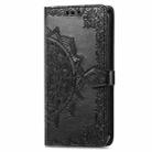 For Xiaomi Redmi Turbo 3 5G Mandala Flower Embossed Leather Phone Case(Black) - 2