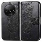 For Xiaomi Redmi A3 Butterfly Love Flower Embossed Leather Phone Case(Black) - 2