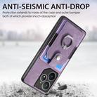 For Realme Neo7 Retro Skin-feel Ring Card Wallet Phone Case(Purple) - 3