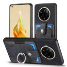 For Realme 14 Pro Retro Skin-feel Ring Card Wallet Phone Case(Black) - 2