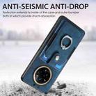 For Realme 14 Pro Retro Skin-feel Ring Card Wallet Phone Case(Blue) - 3