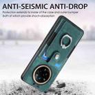 For Realme 14 Pro Retro Skin-feel Ring Card Wallet Phone Case(Green) - 3