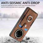 For Realme 14 Pro+ Retro Skin-feel Ring Card Wallet Phone Case(Brown) - 3