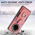 For Realme 14 Pro+ Retro Skin-feel Ring Card Wallet Phone Case(Pink) - 3