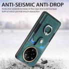 For Realme 13 Pro Retro Skin-feel Ring Card Wallet Phone Case(Green) - 3