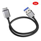 JUNSUNMAY USB 3.0 Male to Micro-B Cord Cable Compatible with Samsung Camera Hard Drive, Length:1m - 1