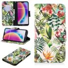 3D Colored Drawing Pattern Horizontal Flip Leather Case for  Huawei P20 Lite, with Holder & Card Slots & Wallet(Banana Leaf) - 1