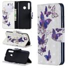 3D Colored Drawing Pattern Horizontal Flip Leather Case for Huawei Honor 10i / P Smart Plus, with Holder & Card Slots & Wallet(Butterflies) - 1