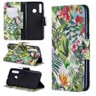 3D Colored Drawing Pattern Horizontal Flip Leather Case for Huawei Honor 10i / P Smart Plus, with Holder & Card Slots & Wallet(Banana Leaf) - 1