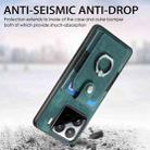 For Xiaomi 15 Retro Skin-feel Ring Card Wallet Phone Case(Green) - 3