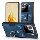 For Xiaomi 15 Pro Retro Skin-feel Ring Card Wallet Phone Case(Blue) - 2