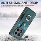 For Xiaomi Redmi Note 14 5G Retro Skin-feel Ring Card Wallet Phone Case(Green) - 3