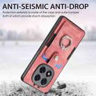 ForXiaomi Redmi Note 14 Pro+ 5G Retro Skin-feel Ring Card Wallet Phone Case(Pink) - 3