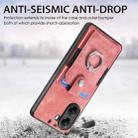 For Xiaomi Poco X7 Pro Retro Skin-feel Ring Card Wallet Phone Case(Pink) - 3