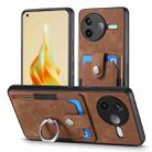 For Redmi K80 / Poco F7 Pro Retro Skin-feel Ring Card Wallet Phone Case(Brown) - 2