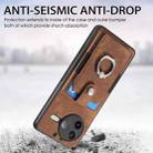 For Redmi K80 / Poco F7 Pro Retro Skin-feel Ring Card Wallet Phone Case(Brown) - 3