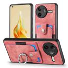 For Redmi K80 Pro / Poco F7 Ultra Retro Skin-feel Ring Card Wallet Phone Case(Pink) - 2