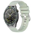 For Huawei Watch GT3 SE 22mm Liquid Glossy Silver Buckle Silicone Watch Band(Green) - 1