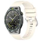 For Huawei Watch GT3 SE 22mm Liquid Glossy Silver Buckle Silicone Watch Band(Starlight Color) - 1