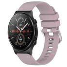 For Huawei Watch GT2 Pro 22mm Liquid Glossy Silver Buckle Silicone Watch Band(Purple) - 1